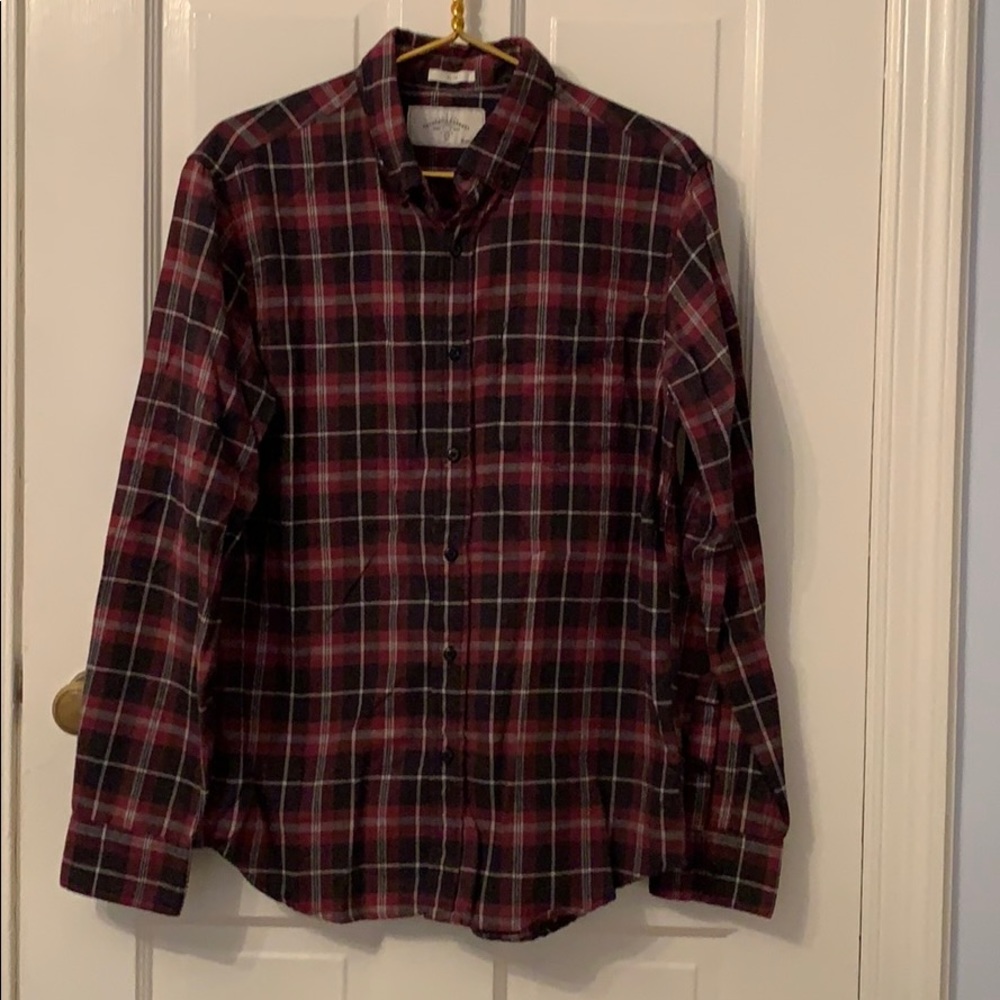 Comfy front pocket flannel